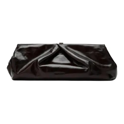 DRIES VAN NOTEN Кожа Клатч Женские Темно-коричневый