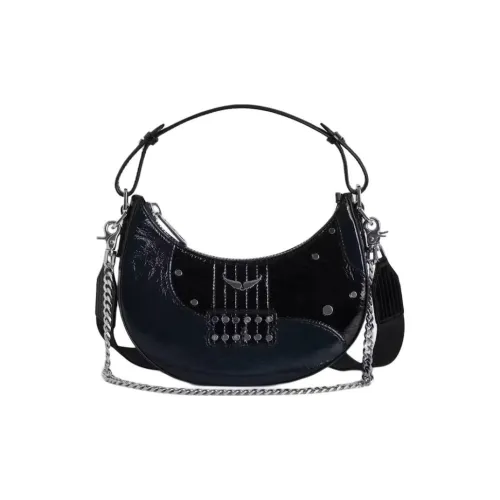 Zadig Voltaire Сумка через плечо из коровьей кожи Mini Женская Черная