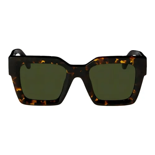 Off Белый Ацетат Нерегулярная форма Солнцезащитные очки Женские Черепаховый