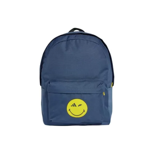 Adidas Переработанный полиэстер рюкзак унисекс синий и ярко-желтый