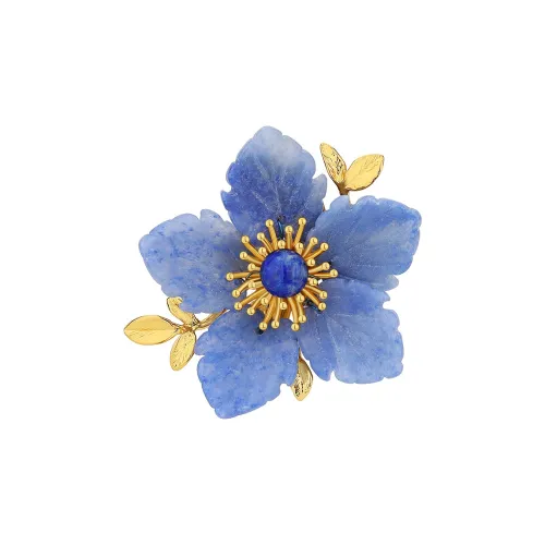 Фиолетовый сплав, женские броши