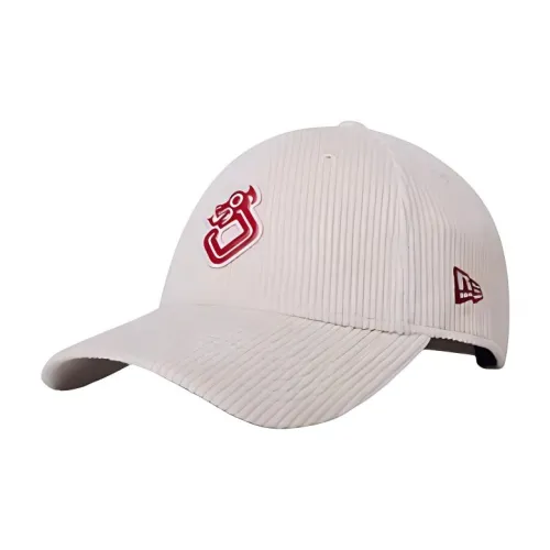 New Era Хлопковые кепки унисекс белые