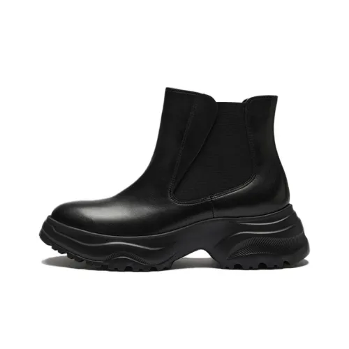 LE SAUNDA Короткий Челси Женские Сумеречный Черный Цвет