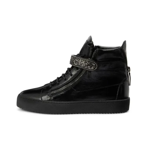 Giuseppe Zanotti GZ Coby High Топ Скейтборд Кроссовки Женские Черные