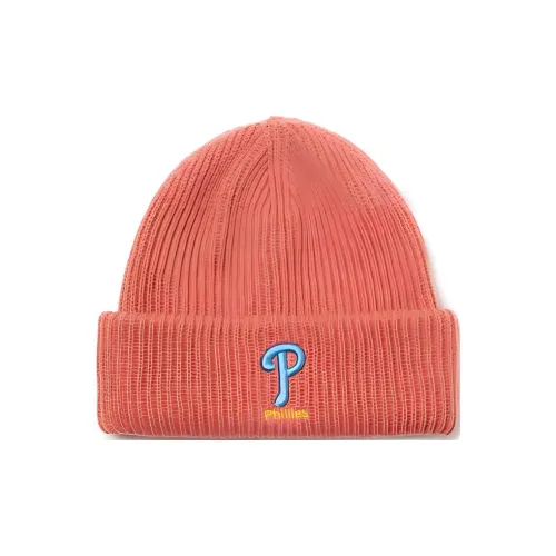 MLB Акриловые шапки-бини унисекс оранжевого цвета