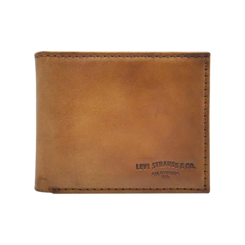 Levi's Кожа Кошелек Мужской Коричневый