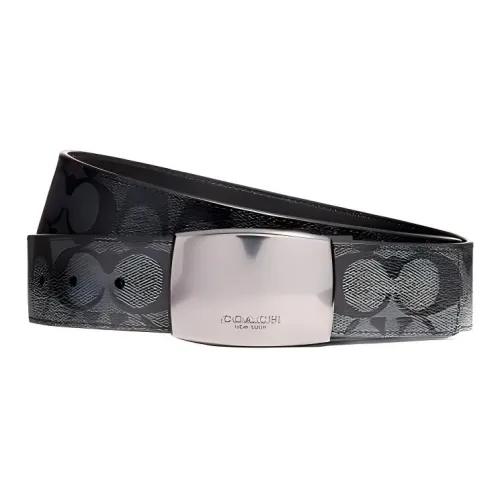 COACH Ремни из ПВХ (поливинилхлорида) Кожаные Мужские Ширина 3,5 см