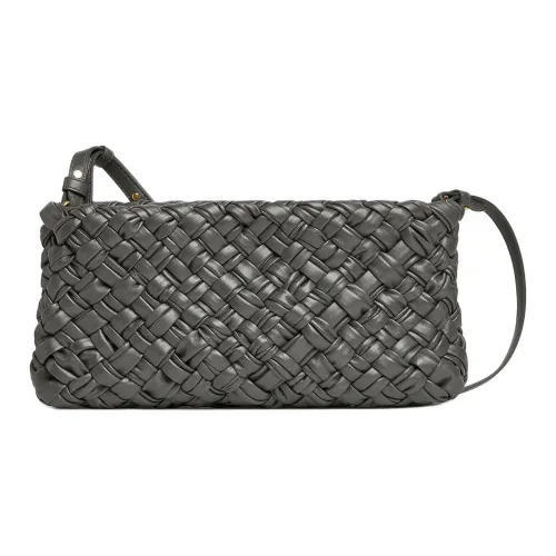 Bottega Veneta Kalimero Коровья кожа Клатч Сумка Женская Темно-серый