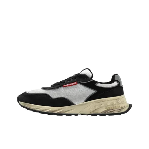 DSQUARED 2 SPRINTER Низкий топ Повседневная обувь Мужская Черная