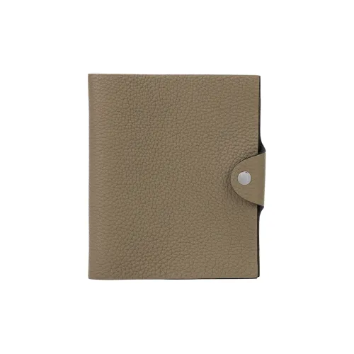 HERMES Коровья кожа Togo Сумка для хранения Унисекс Бежевый