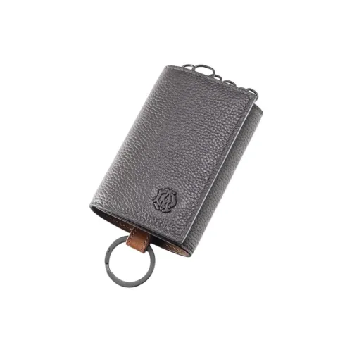 Dunhill GRAIN LEATHER Key Pouch Мужской Шоколад