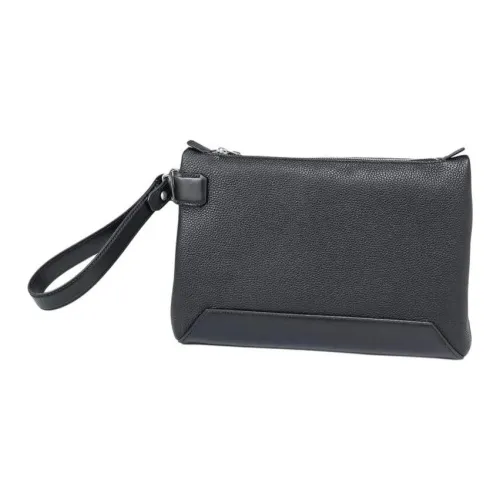 Dunhill Full Рельефная голень кожа клатч унисекс черный