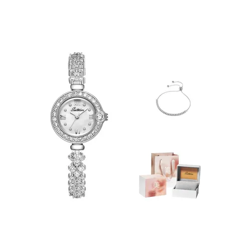 SOTOIRU Кварцевый механизм Часы Женские часы Мать жемчуга Циферблат