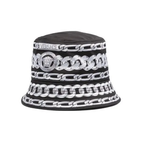 VERSACE Полиэстер Ведрообразные Шляпы Мужской Черный