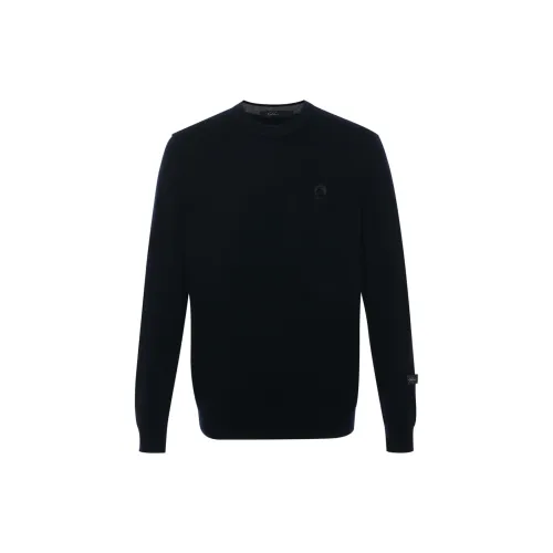 SATCHI Кашемир Свитер Мужской Темно-синий