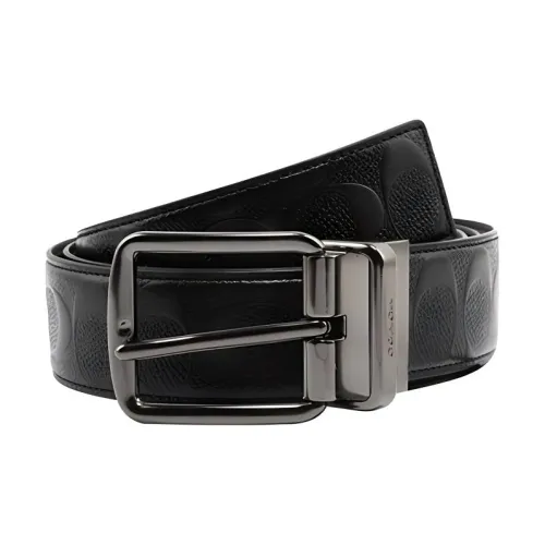 COACH Ремень из коровьей кожи мужской черный ширина 3,8 см