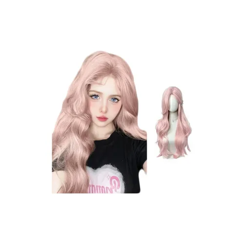 YOSEE Средний Длина (размер в длину) Волосы с CENTER Часть и Bangs Парики Грейпфрутовый розовый