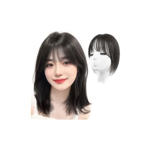 WANWANFENG Французская тонкая прядь для волос с челкой натуральный мокко