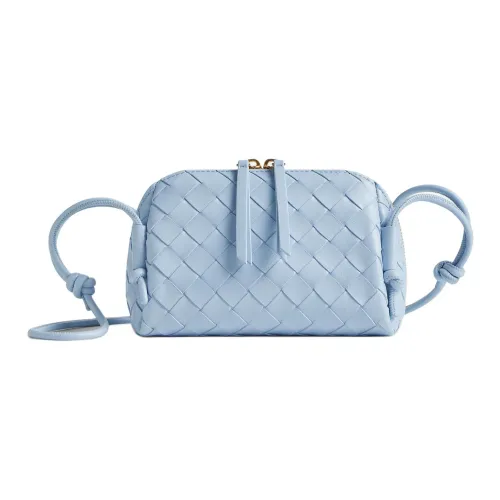 Bottega Veneta Intrecciato Sheepskin Crossbody Bag Shoulder Bag Standard Women's Moon