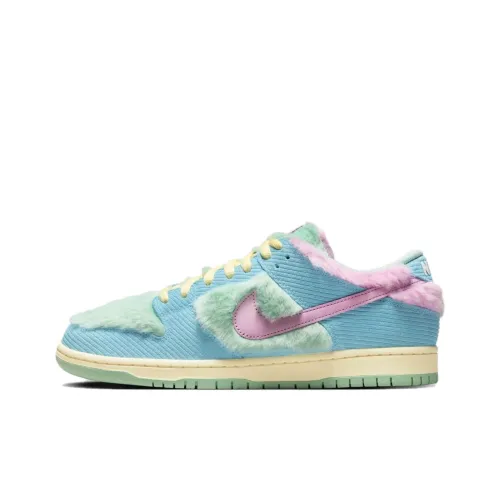 Verdy co-brand x Nike Dunk SB Low Топ Скейтборд Кроссовки Мужские Синий Зеленый Розовый