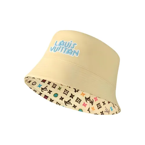 LOUIS VUITTON Вязаные соломенные шляпы Женские Желтые