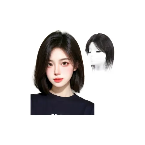 MUYAN Восстановление волос Линии Волосные накладки Натуральный Мокко Человеческие волосы Короткие Прямые волосы