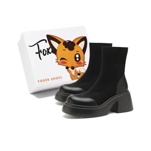 FOXER Ботильоны Высокий каблук Женские Черные