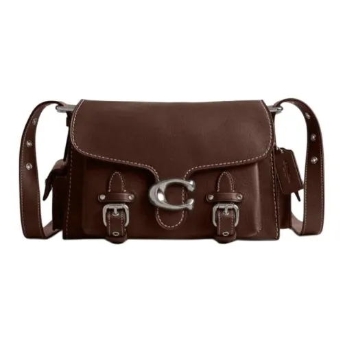 COACH Cargo Soft Tabby Коровья кожа Портативный Сумка через плечо Сумка через плечо Средний Женская Кленовый