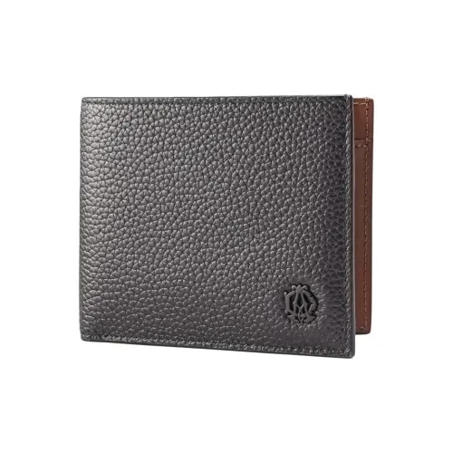 Dunhill GRAIN LEATHER Кошелек Мужской Шоколадно-коричневый