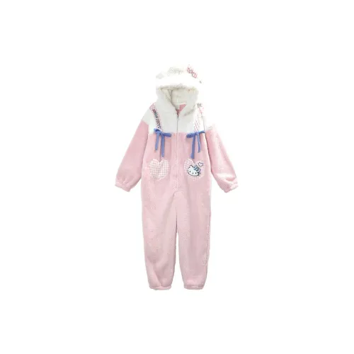 GUKOO x Sanrio Hello Kitty Дом Одежда для дома Женская Пастельно-розовая