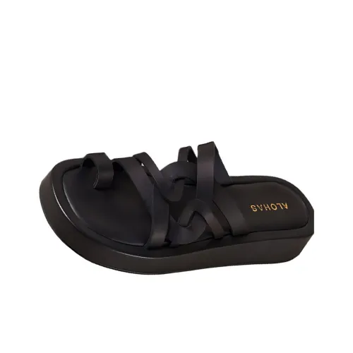 ALOHAS Слипоны 3,5 см Женские Черные