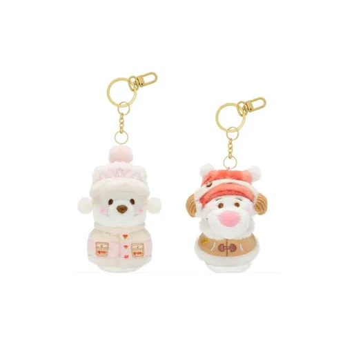 Disney 2024 Winter Snowman Collection Winnie The Pooh Tiger Брелок Кукла Плюшевая Подвеска 9,5 см Высота Shanghai Disney