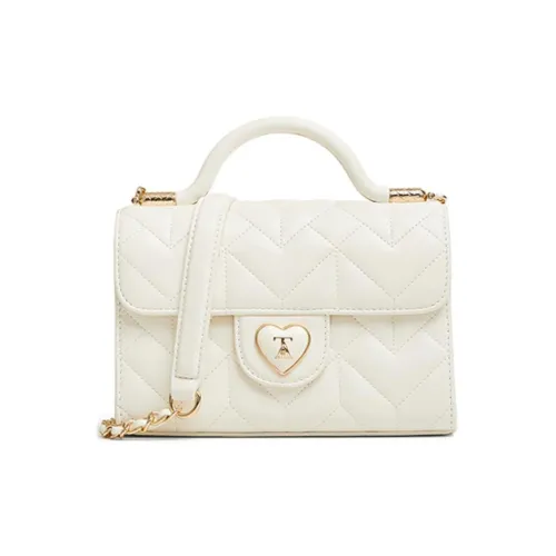 TATA Artificial Leather Bag Small Women's Ecru Black TATA Искусственная кожа Сумка Маленькая Женская Экрю Черный