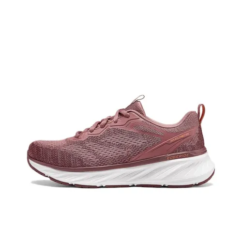Skechers Sport Низкий Топ Повседневные Беговые Кроссовки Женские Темно-Сливовый Красный
