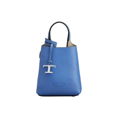 TOD'S Кожа Сумка Micro Женская Светло-Синяя