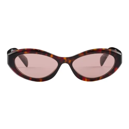 PRADA Ацетат Кошачий глаз Солнцезащитные очки Женские Черепаховый