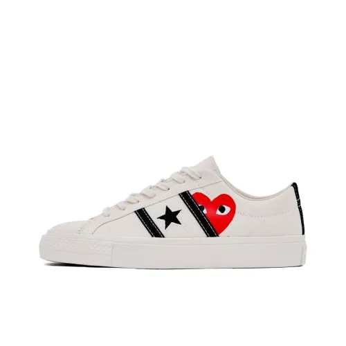 Comme des Garçons x Converse Низкие Кеды Унисекс Белые