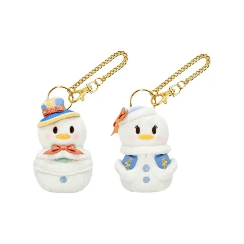 Disney Winter Snowman Collection Дональд Дак Daisy Утка Кольцо для ключей Кукла Плюшевая Подвеска 8,5 см Рекомендуемая высота Шанхайский Дисней