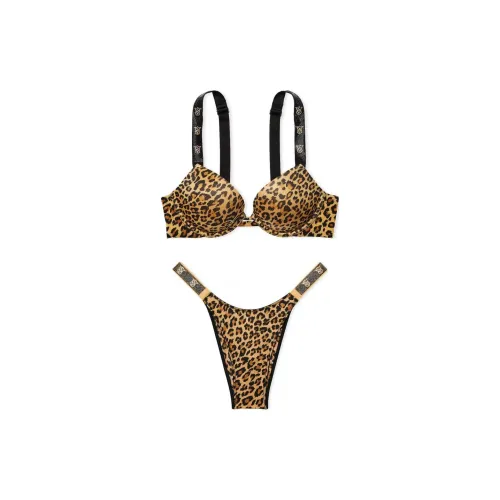 Victoria's Secret Комплект нижнего белья для женщин с леопардовым принтом