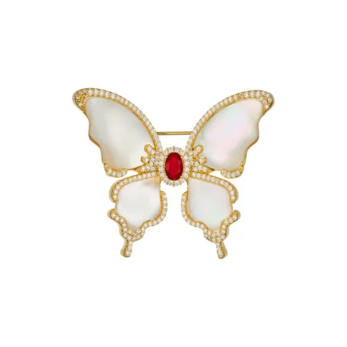 Suddenly Lucky Alloy Mother Of Pearl Brooches Women's