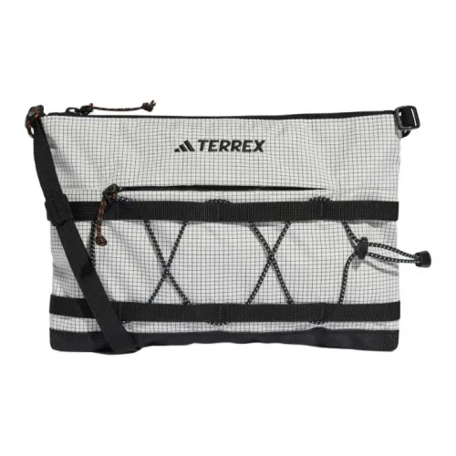 Adidas Ткань Сумка через плечо Сумка на плечо Унисекс Точка Серый и Черный