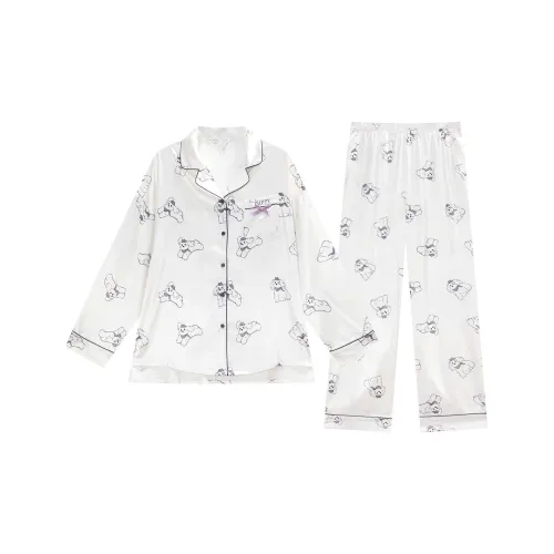 GUKOO Пижамный комплект женский молочно-белый