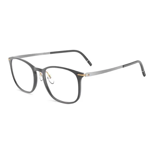 SILHOUETTE Эластан Титан Квадратные Оправы для очков Унисекс Серый