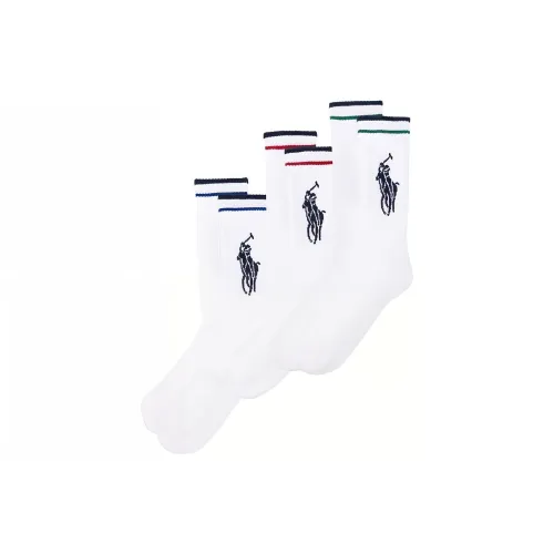 Polo Ralph Lauren SS23 Носки Crew Мужские 3 упаковки белые