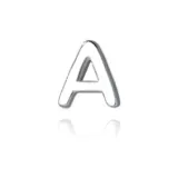 Серьги-гвоздики из стерлингового серебра с надписью (Стиль A)