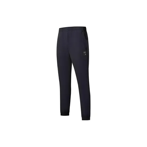 XTEP ZONGXUNXILIE Вязаные тренировочные брюки мужские глубокий черный