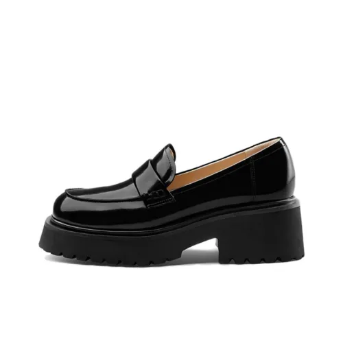 7or9 Какао Shortbread Лоферы 6,5 см Женские Черный