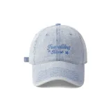 [Washed Vintage Denim] Время Синий Вышивка