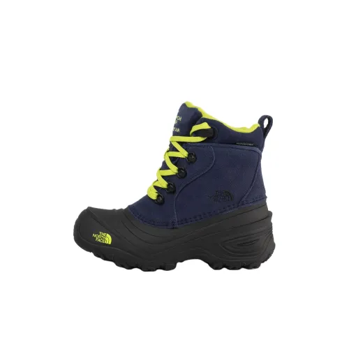 The North Face Chilkat 2 Slip-Resistant Abrasion-Resistant Waterproof Детские ботинки Темно-синий Желтый Черный Детский