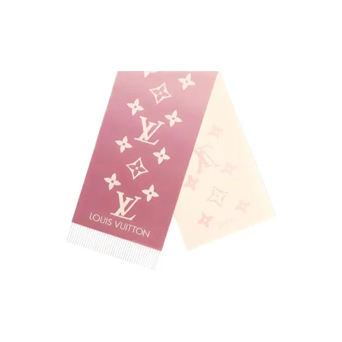 LOUIS VUITTON Вязаные шарфы Женские Розовый